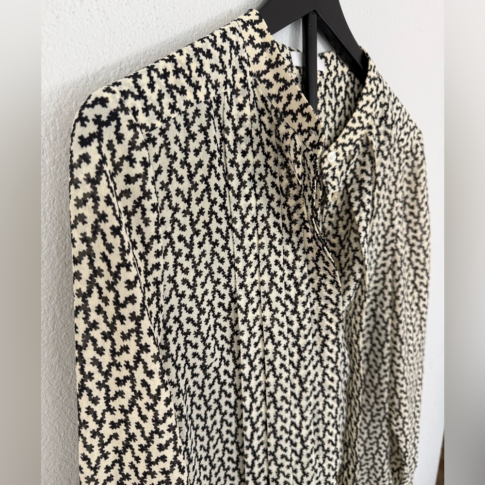 Reiss Lea Desert Trail Print Shirt Women’s Size 8 - Picture 16 of 16